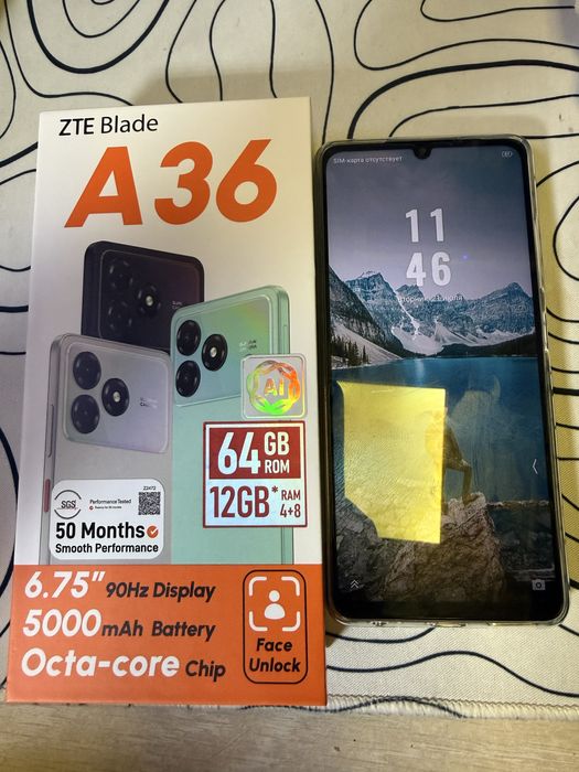 Zte blade a36 смартфон