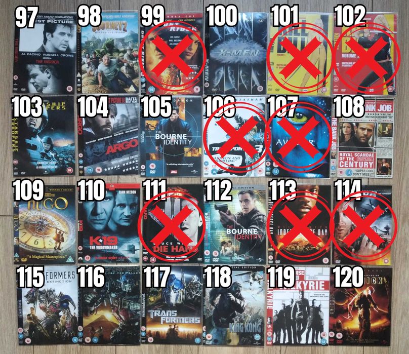 Екшън Филми DVD's Оригинални Дискове на Английски Език 5 лв/бр Movie