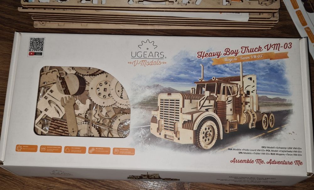 Puzzle 3D Camion VM-03 din lemn Ugears