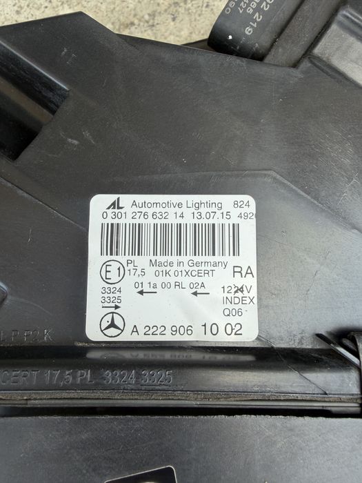 Far dreapta full led Mercedes S Class W222 2013-2017