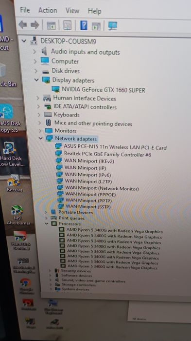 Calculator unitate gaming RGB Ryzen 5 3600 16gb ram SSD 256gb HDD 4Tb GTX 1660 Super 6gb DDR6 192b