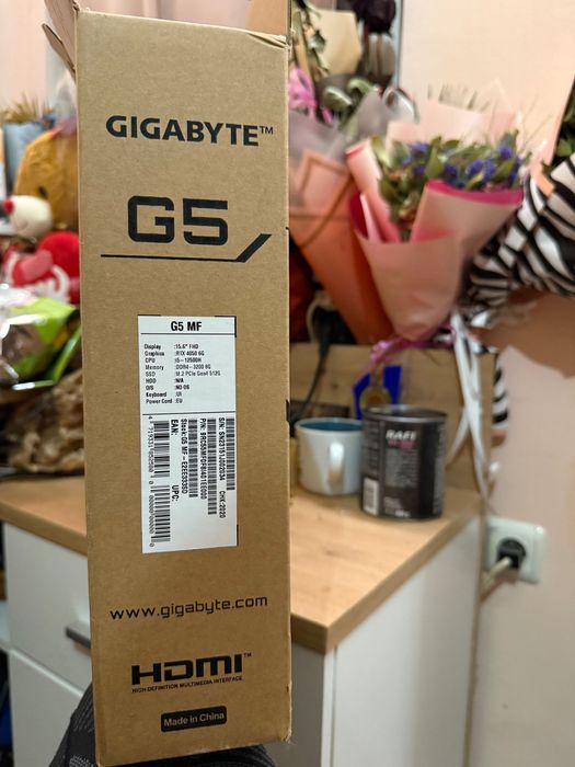 Геймърски лаптоп gaming laptop GIGABYTE G5