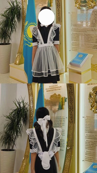Фартук и платье для выпускниц школы
