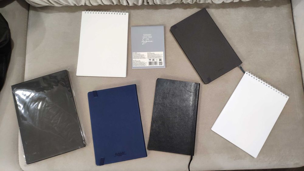 Блокноты разного размера