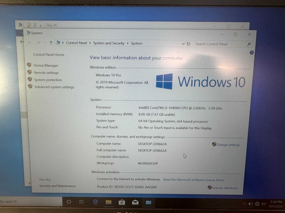 Dell Latitude 5411, Intel Core i5-10400H, SSD 512Gb, 8Gb