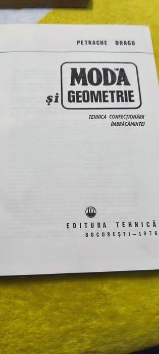 Modă și geometrie de Petrache Dragu tehnica confecționării îmbrăcămint
