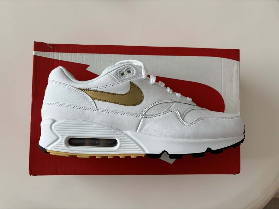 Nike Air Max 90/1, mărimea 42, originali, din piele naturală, noi-nouți, în cutia originală, preț FIX