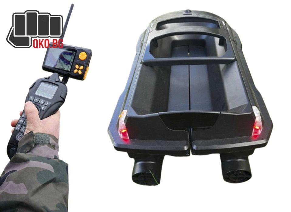 Лодка за захранка Boatman Vulcan с поставен Сонар и GPS