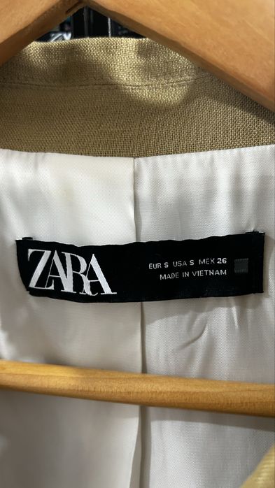 Пиджак льняной zara