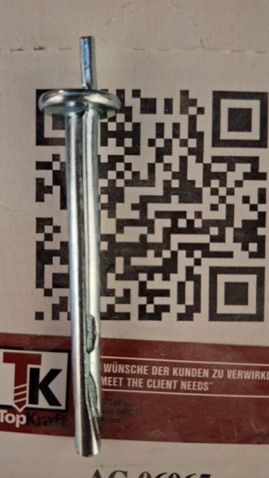 Анкер дюбел 6 х 65мм Анкер клин 6 х 65мм
Анкер клин 6 х 65мм