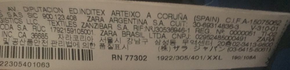 Продавам нова спортна мъжка шуба “Zara”, размер XXL