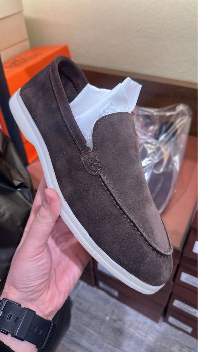 Mocasini Loro Piana peiele naturala Barbat
