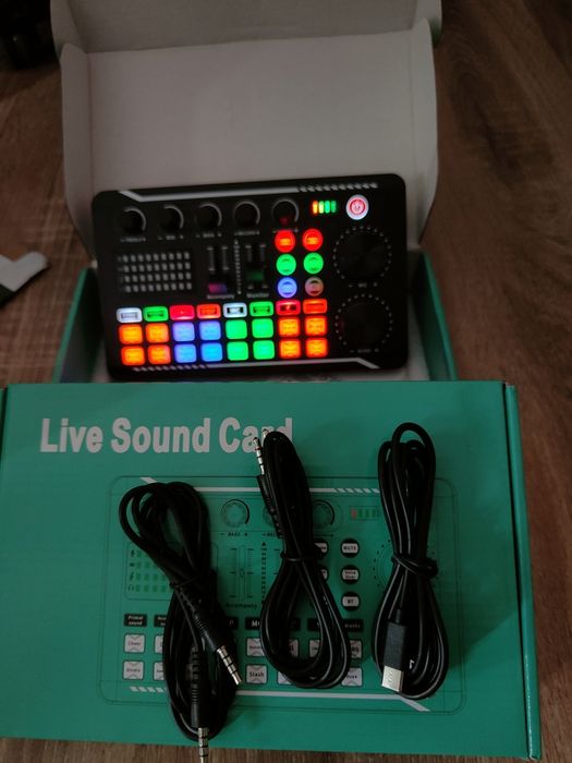 Mixer Audio cu Bluetooth și efecte de sunet / Consola DJ Portabila