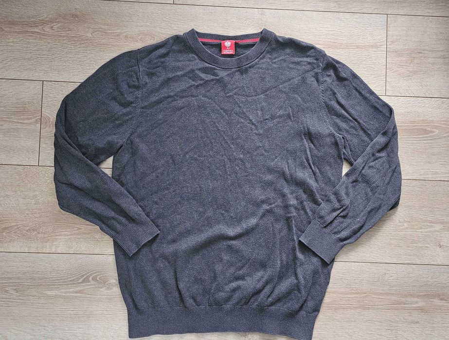 Pulover subțire Engelbert Strauss, mărimea M, culoarea gri Anthracite.