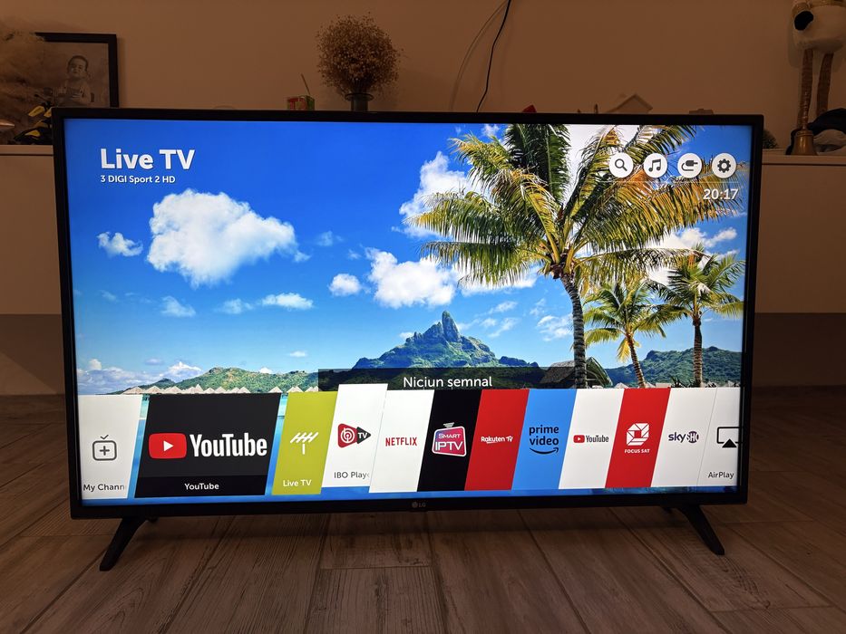 Televizor LED Smart LG, 108 cm, 43UK6200PLA, 4K Ultra HD, Clasa A