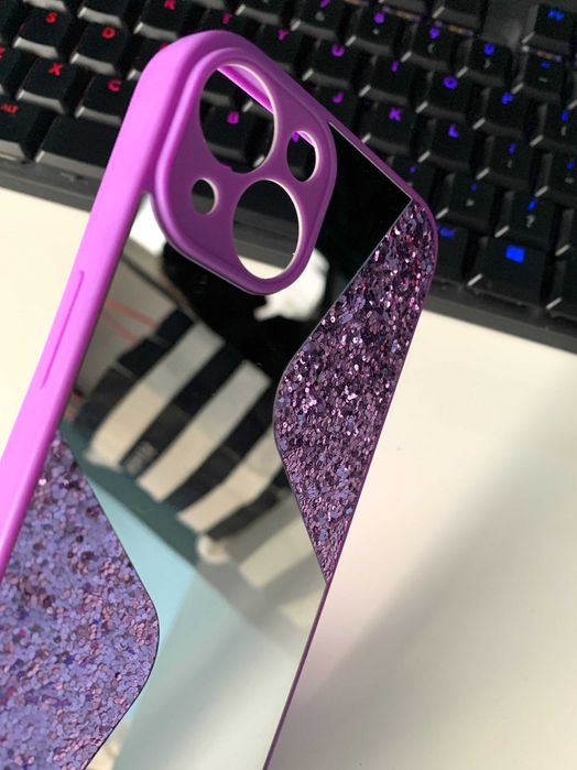 Husa tip oglinda cu sclipici pt. iPhone 13 Pro / 13 Pro Max