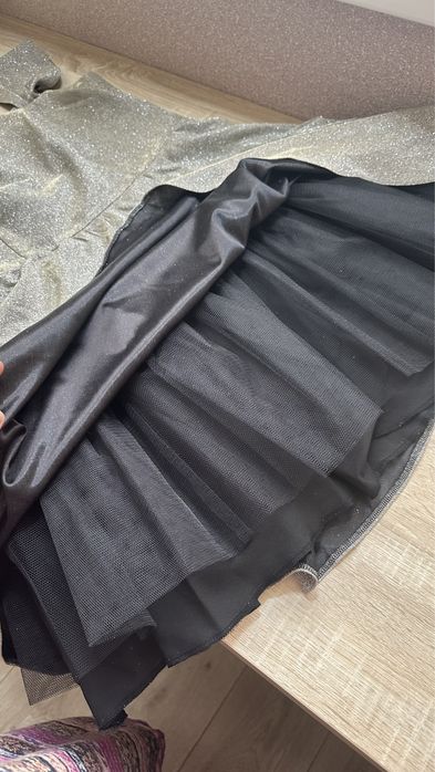 Вечернее платье серебро