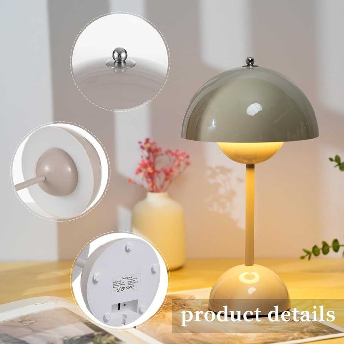 Дизайнерска акумулаторна настолна лампа Neoglint 4400mAh