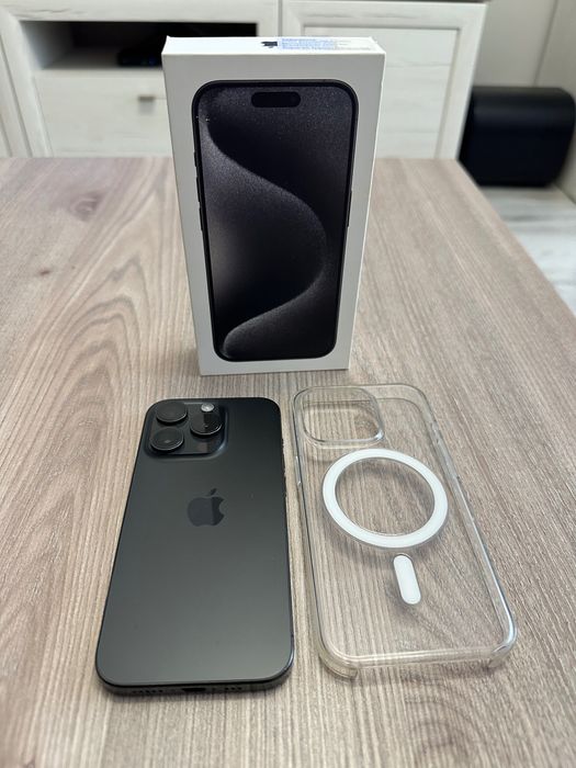 iPhone 15 Pro, Black Titanium, 128GB