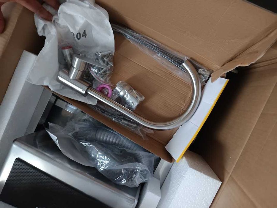 Chiuveta de inox o 1 cuva picurator de bucatarie restaurant cu suport