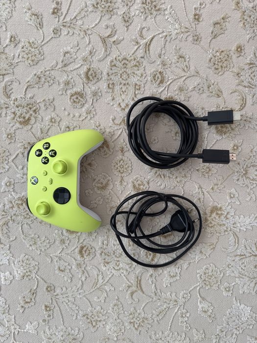 Xbox seria S, nou + controler verde+cabluri