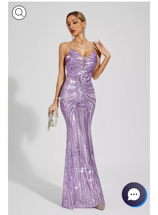 Официална рокля с пайети