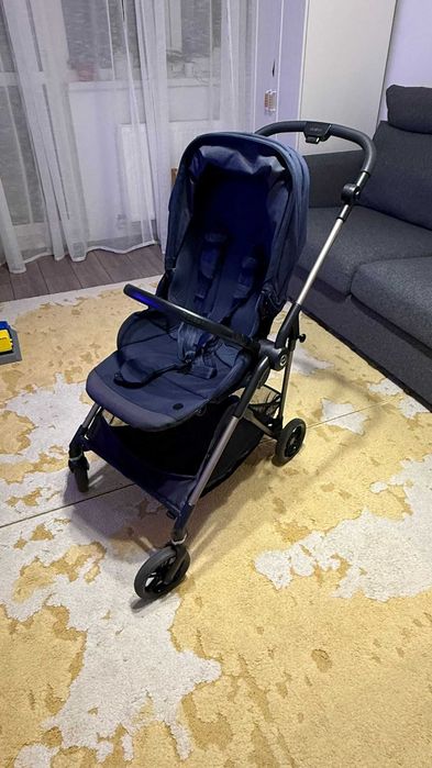 Cărucior 3 in 1 Cybex Melio Carbon + landou + scoică Aton 5 + CADOU-uri