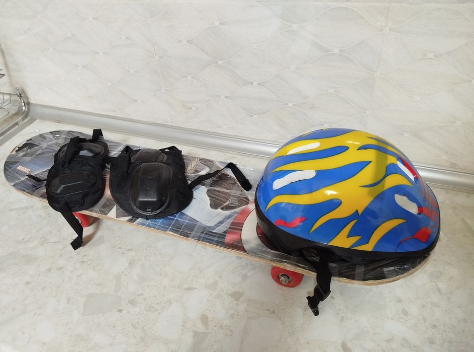 Skeytbord +kaska + himoya