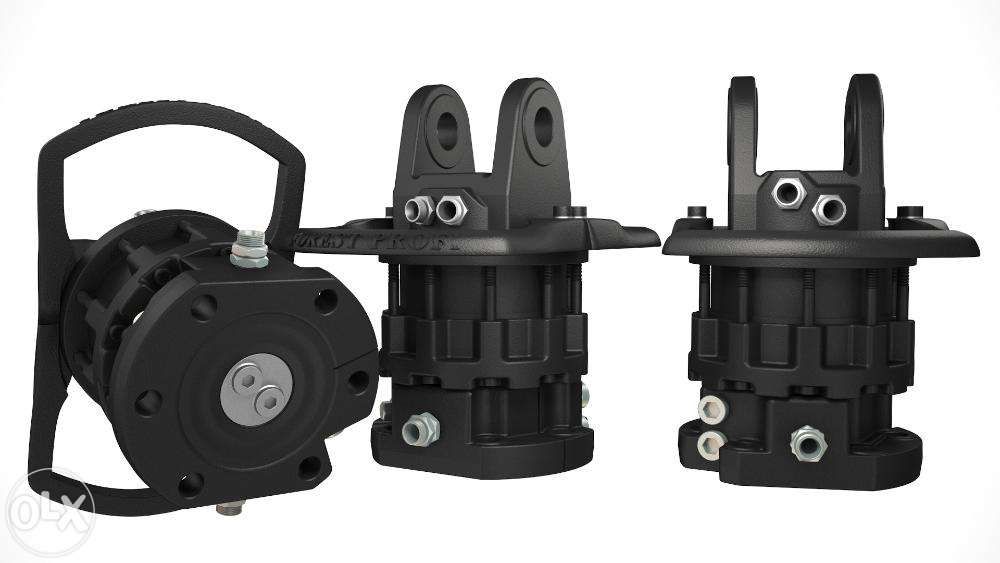 Rotator hidraulic 6 tone (CR-600FX) cu flansa pentru graifer