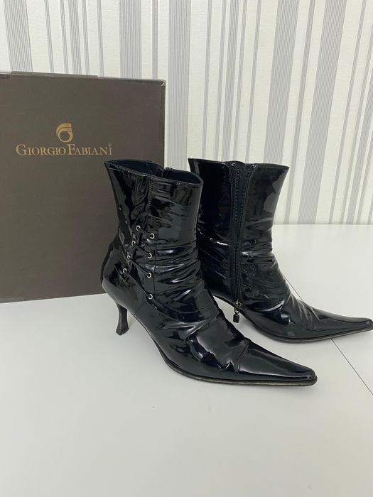 Сапоги лакированные 38 размер