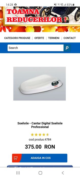 cantar copii profesional digital Soehnle Sandoz ca NOU, 0-20kg