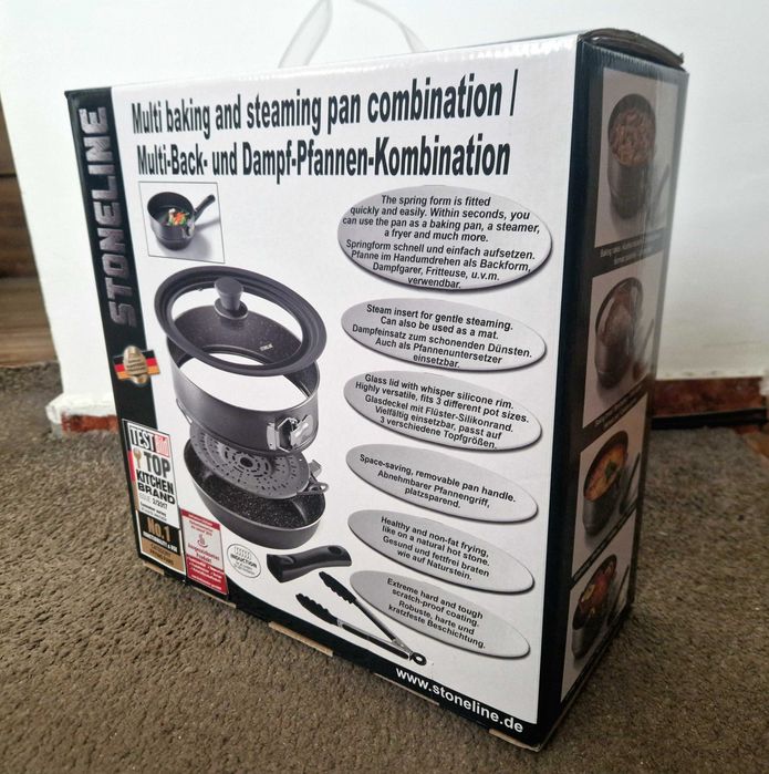 НОВ STONELINE Multi Baking & Steaming Pan – 8 в 1