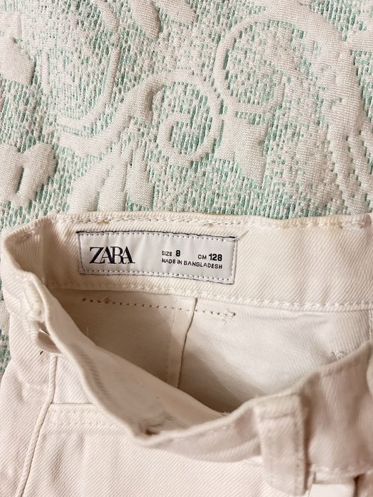 Белые детские джинсовые шорты Zara