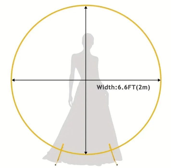 Арка за балони метална сглобяема кръгла Ф200см.
