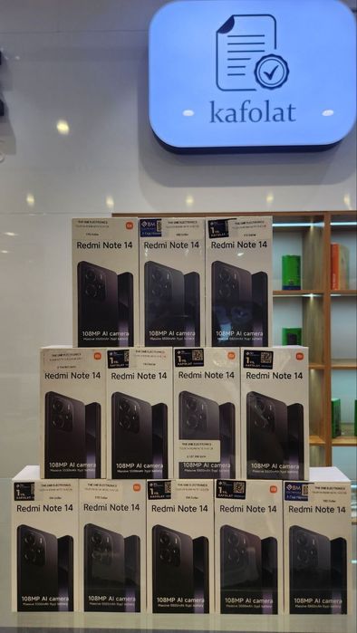 Boshlang'ich to'lovsiz  Redmi Note 14 —  3 oydan 24 oygacha muddatli t