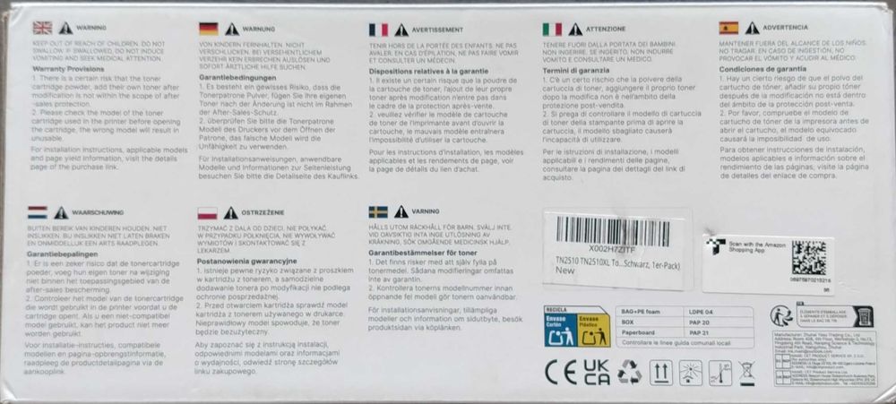 Toner imprimanta Brother TN-2510-XL Hallolux - TN2510XLL [#11573#]