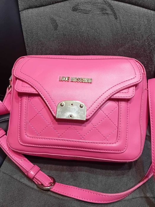 Love Moschino-розова чанта