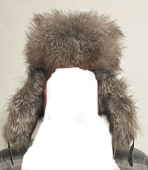 Шапка чернобурка с хвостом