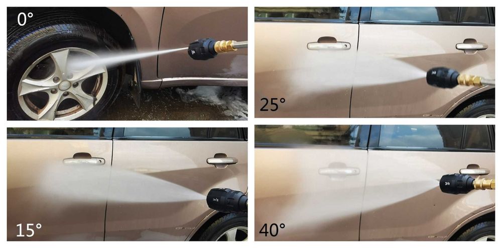 5-в-1 регулируема дюза за водоструйка с бърза връзка 1/4 Quick Connect