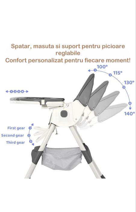 Scaun de masa pentru copii pana la varsta de 3 anii