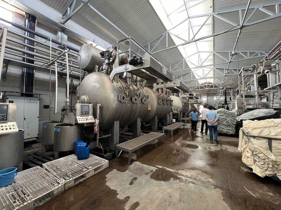 Машина для крашения полотна