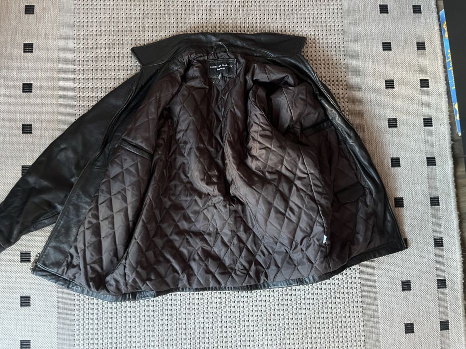 Мъжка кожена шуба телешки бокс размер М