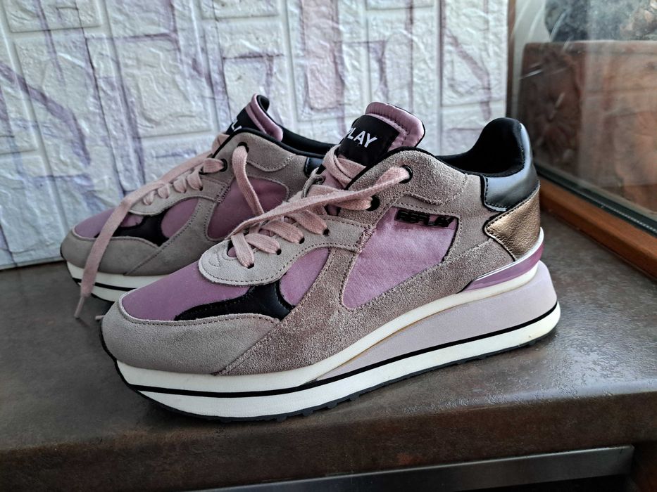 дамски обувки,кецове,маратонки,Replay номер 38,5,сникърс,платформа