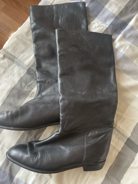 Cizme lungi de  piele