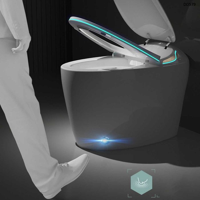 Луксозна бяла SMART тоалетна автоматични функции баня моноблок