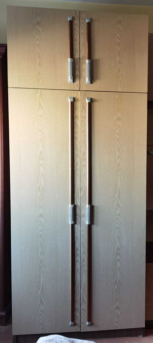 Мебели - гардероб, секция със стъклена витрина, TV шкаф