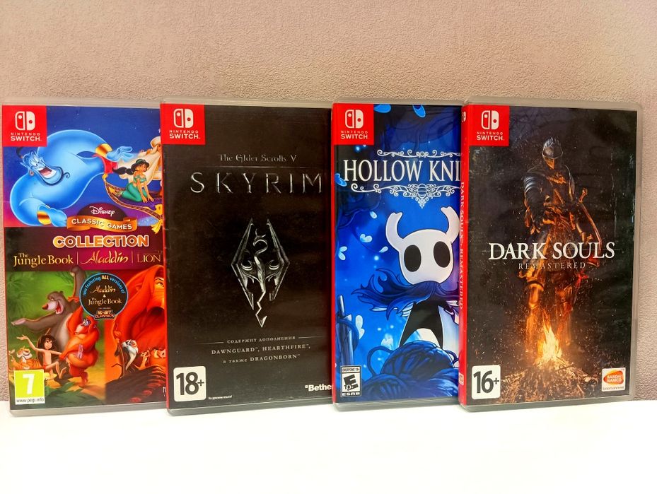 Продам комплектом 4 игры на Nintendo switch.