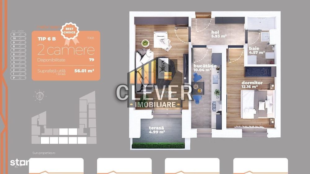 Finalizat Apartament 2 camere decomandat Liviu Rebreanu Auchan - Comis
