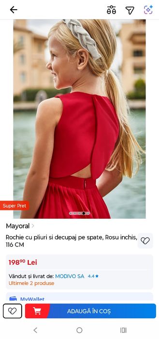 Rochie Mayoral masura 116 (5-6 ani)