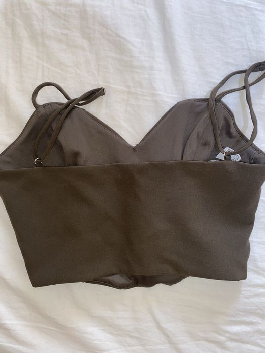 Тъмнозелен корсет Zara